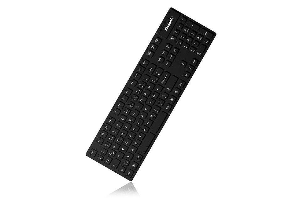 Keysonic Teclado (Aleman) Ksk-8030in - Azerty - Negro
