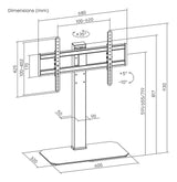 Aisens Soporte De Mesa Eco Giratorio E Inclinable Para Monitor/Tv 60kg De 43-86, Negro