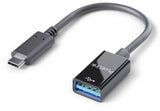Adaptador Purelink Usb-C A Usb-A - Usb 3.1 Gen 1 - Iseries - Negro - 0.10m