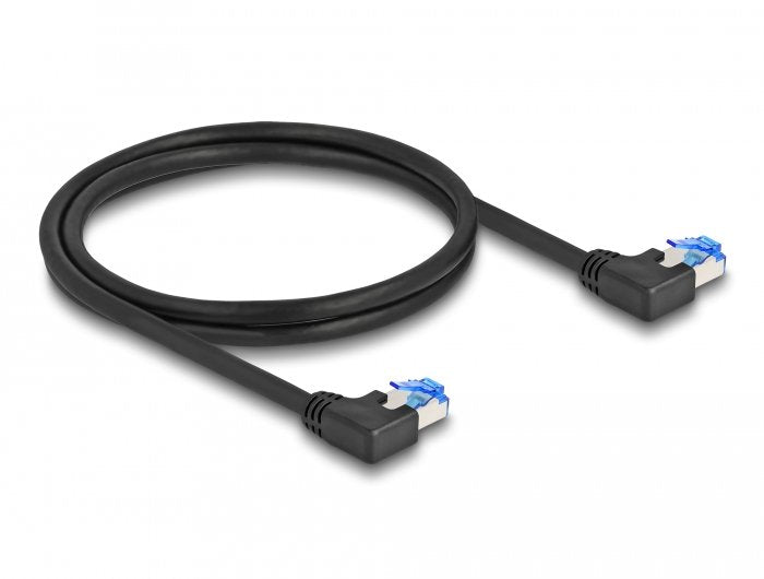 Delock 80212 Cable De Red Rj45 Cat.6a S/Ftp Acodado A La Izquierda 3 M Negro