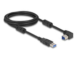 Delock 81113 Cable Usb 5 Gbps Tipo-A Macho A Tipo-B Macho 90° Acodado Hacia Abajo 2 M