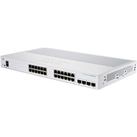 Cisco Business 250 Series Cbs250-24t-4g Conmutador L3 Inteligente 24 X 10/100/1000 + 4 X Gigabit Sfp Montaje En Rack Refabricado
