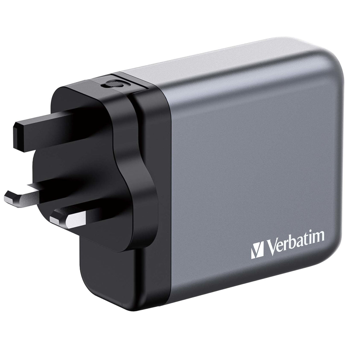 Cargador Verbatim Gan 140w, 1x Usb-A, 3x Usb-C Gris, Pd 3.1, Pd 3.0, Qc 3.0 32203