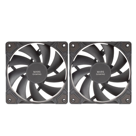 EAN 8435693102762 - Mars Gaming MFPROX2 sistema de refrigeración para ordenador Carcasa del ordenador Ventilador 12 cm 2 piez imagen 2