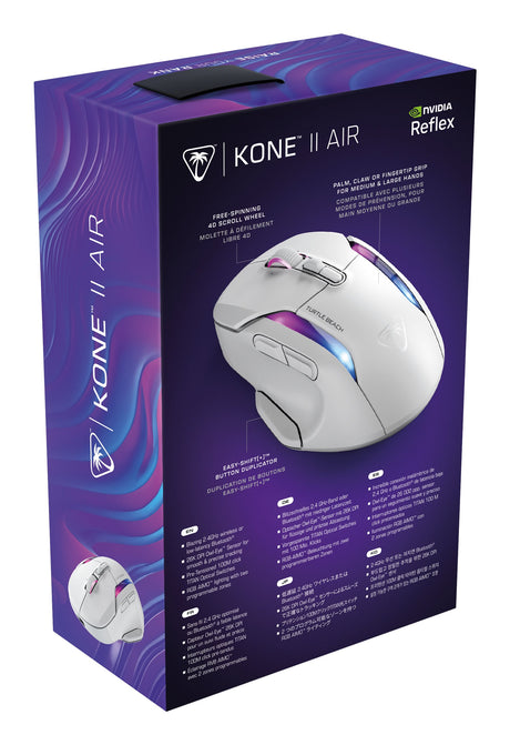 EAN 0731855711055 - Turtle Beach Kone II Air ratón Juego mano derecha RF Wireless + Bluetooth Óptico 26000 DPI imagen 10