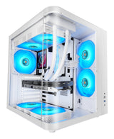 Caja Semitorre Atx Mc-Curv Blanco Mars Gaming Atx/ 1xusb 3.0, 1xusb2.0, 1xusb-C/ 2x 3.5'' Hdd + 1x 2.5'' Ssd/