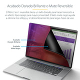 Startech.Com Filtro De Privacidad Dorado Para Macbook Pro 21/23 De 16in - Con Privacidad Mejorada - Protector De Pantalla De Doble Cara - +/- 30 Grados