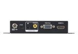 Conversor De Hdmi A Vga, Aten Vc812, Con Escalador, Fullhd (Hasta 1.080p), Compatible Con 16:9 Y 4:3, Negro