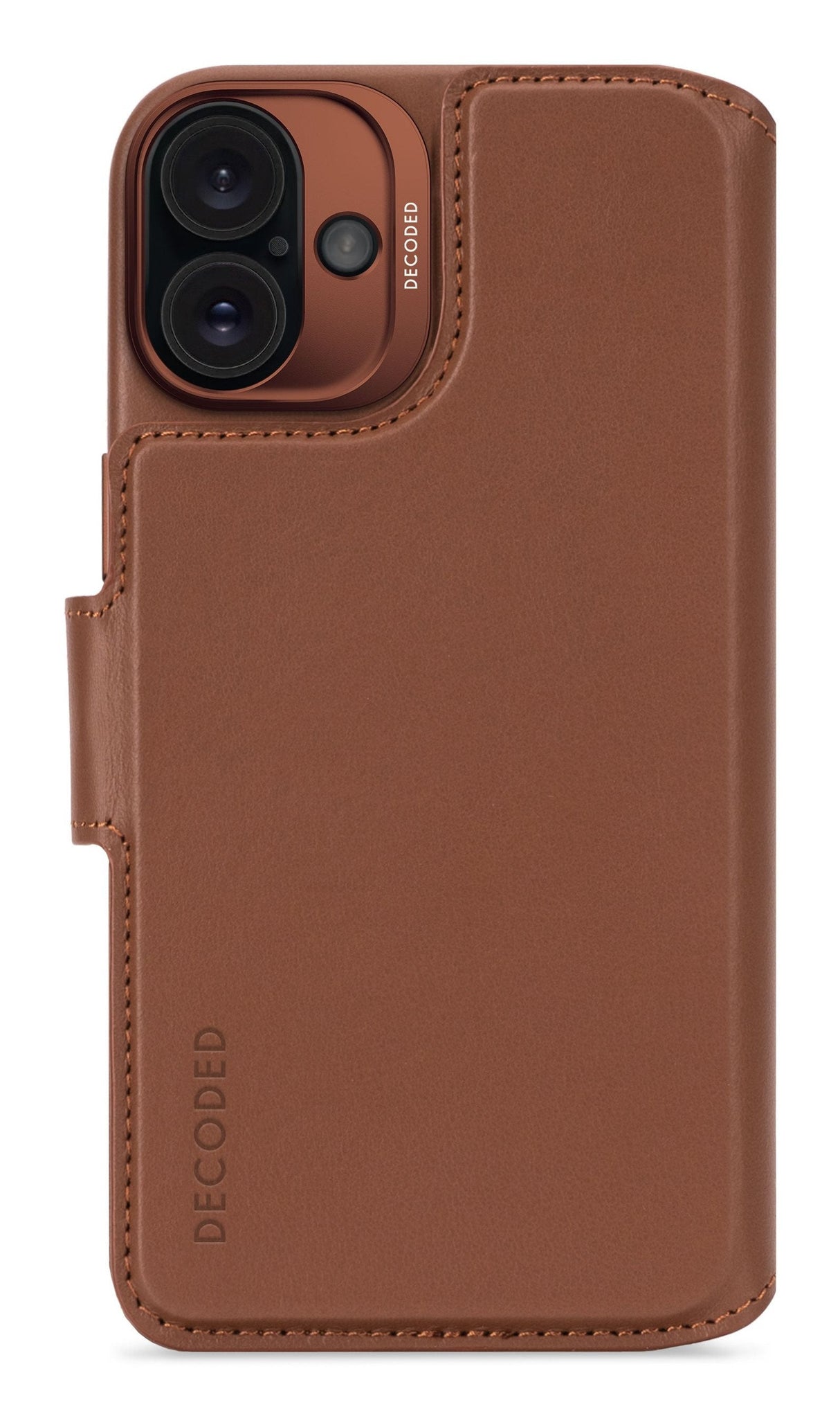 Decoded Leather Detachable Wallet Iphone 16 Plus Tan