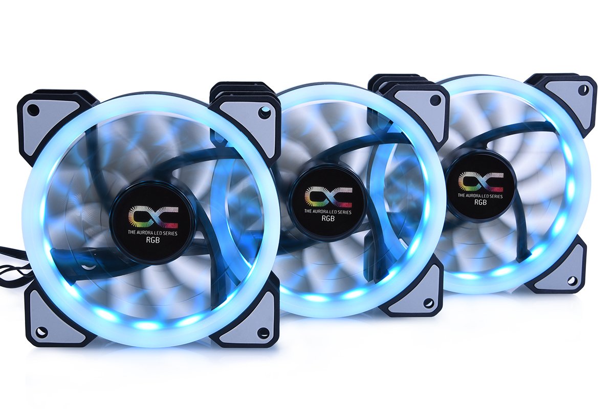 Alphacool Aurora Lux Digital Rgb - Kit De 3 Ventilador 120x120x25mm 24804