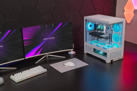 EAN 8435693112563 - Mars Gaming MCLCDXW carcasa de ordenador Midi Tower Blanco imagen 17