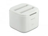 Delock 63084 Base De Conexión Para Disco Duro Usb 3.2 Gen 2 (3.1 Gen 2) Type-C Blanco