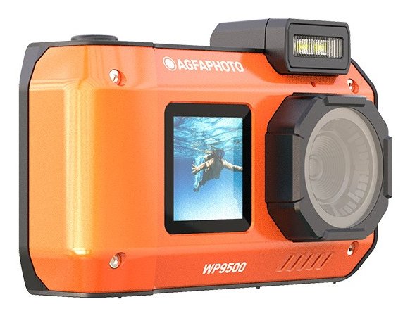 Cámara Digital Deportiva Agfaphoto Realishot Wp9500 24mp Naranja
