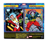 Blister 2 Figuras Starfox & Champion Of The Universe Marvel Legends Series 15cm