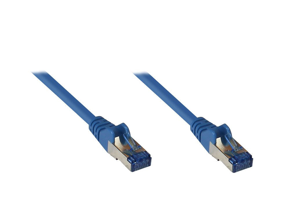 Goodconnections Cable De Red Con Protector De Pestaña, Cat. 6a, S Ftp, Pimf, Libre De Halógenos, 500mhz, Azul, 15m,