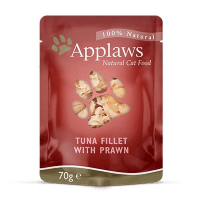Comida Húmeda Para Gatos Applaws Tuna Fillet With Prawn In Broth  70g