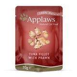 Comida Húmeda Para Gatos Applaws Tuna Fillet With Prawn In Broth  70g