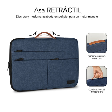EAN 8436586742690 - SUBBLIM SUBLS-AP36003 maletines para portátil 35,6 cm (14") Azul imagen 5
