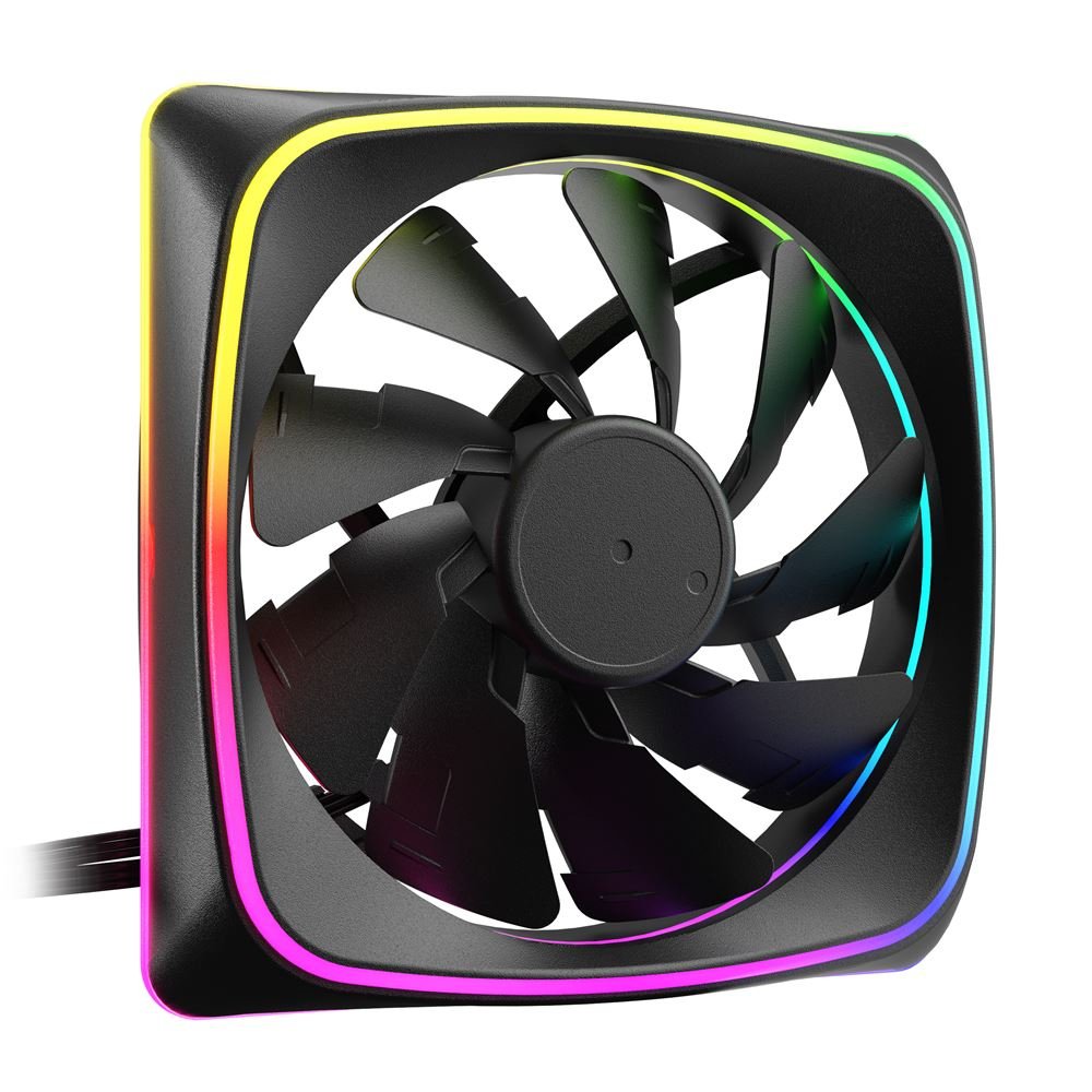 EAN 4044951041954 - Sharkoon SHARK Lights RGB PWM Carcasa del ordenador Ventilador 12 cm Negro 1 pieza(s) imagen 1