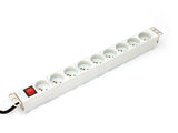 EAN 5907772590485 - Digitus A-19-STRIP-4-IMP unidad de distribución de energía (PDU) 9 salidas AC 1U Blanco imagen 1
