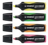 EAN 4006381436854 - STABILO GREEN BOSS marcador 4 pieza(s) Punta de cincel Verde, Naranja, Rosa, Amarillo imagen 3