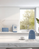 Tostadora Smeg 2x2 Estilo Años 50 Azul Tormenta Mate Tsf01sbmeu