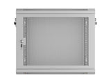Lanberg Wall-Mount Rack 19" 9u 600x450 Perforated Grey Flat Pack