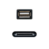 Cable Usb 2.0 Otg Samsung 30p/M-A/H Negro 15 Cm
