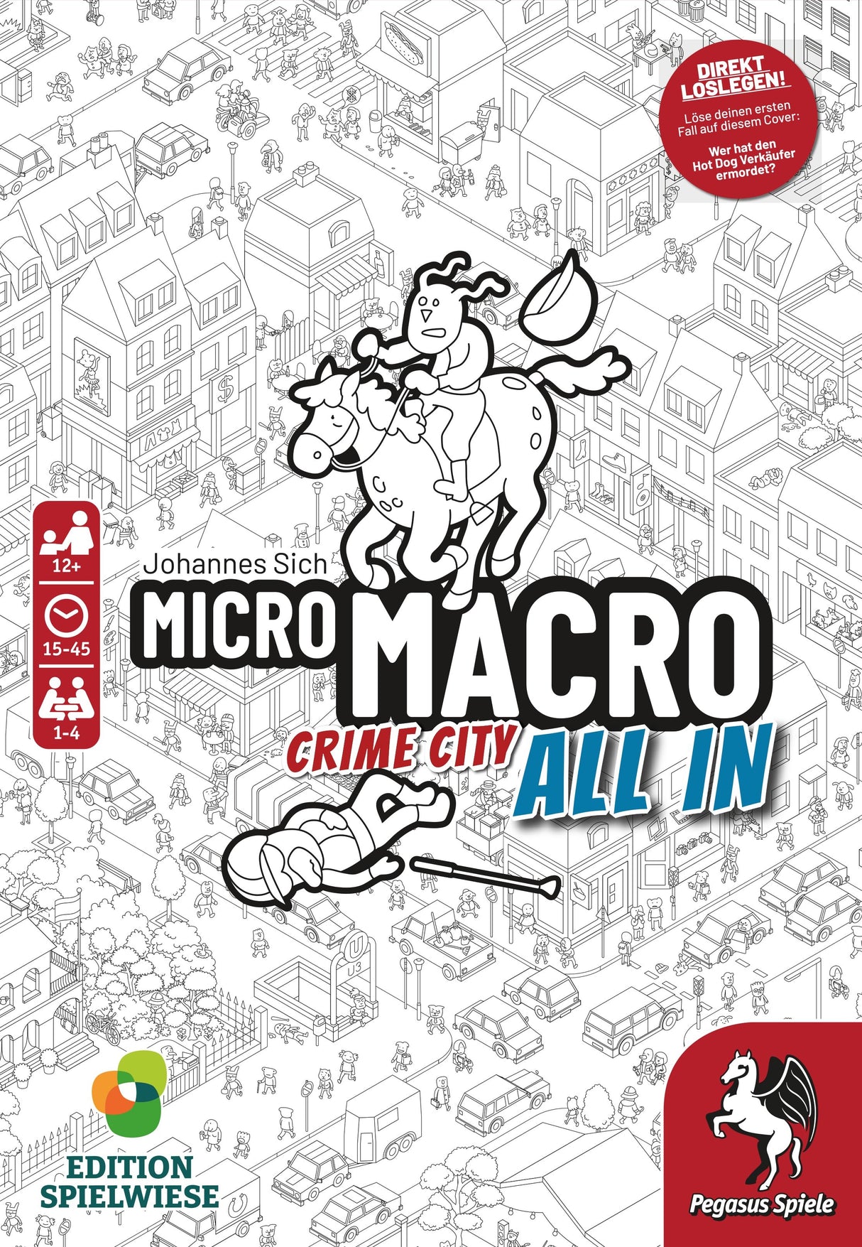 EAN 4250231734021 - Pegasus Spiele MicroMacro: Crime City 3 - All in MicroMacro: Crime City 3 – All In Juego de mesa Detectiv imagen 3