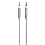 Belkin Cable De Audio Trenzado Jack-Jack Gris