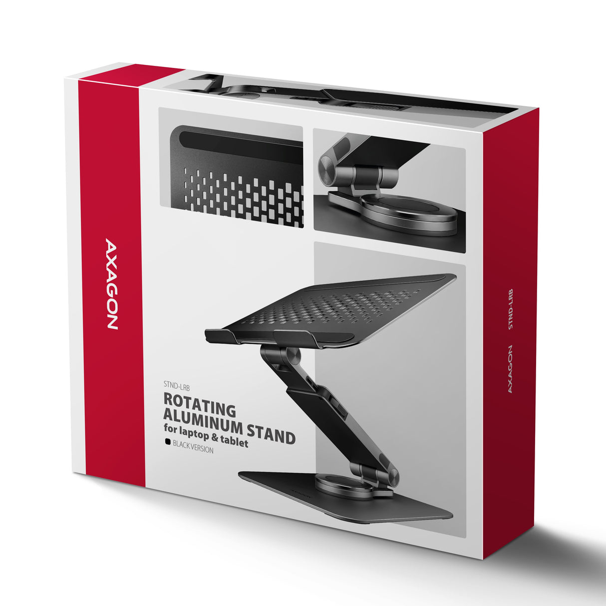 EAN 8595247909206 - Axagon STND-LRB Laptop-Ständer, 360° drehbar, Doppelgelenk, verlängerbar Soporte para ordenador portátil  imagen 12