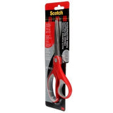 Scotch Tijeras Ergonomicas 20cm - Acero Inoxidable - Mango Ergonomico - Rojo