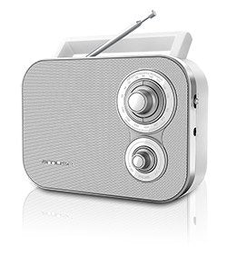 EAN 3700460203344 - Muse M-051 RW Portátil Analógica Blanco imagen 1