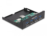 Delock Panel 3.5" Interno Usb 3.2 Gen 1 Hub 4 Puerto