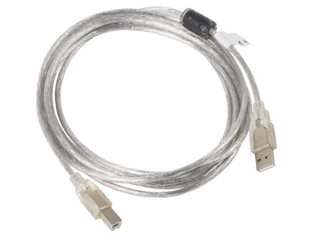 Lanberg Cable Usb-A Macho A Usb-B Macho Ca-Usba-12cc-0030-Tr,Ferrita,Transparente,3 Metros