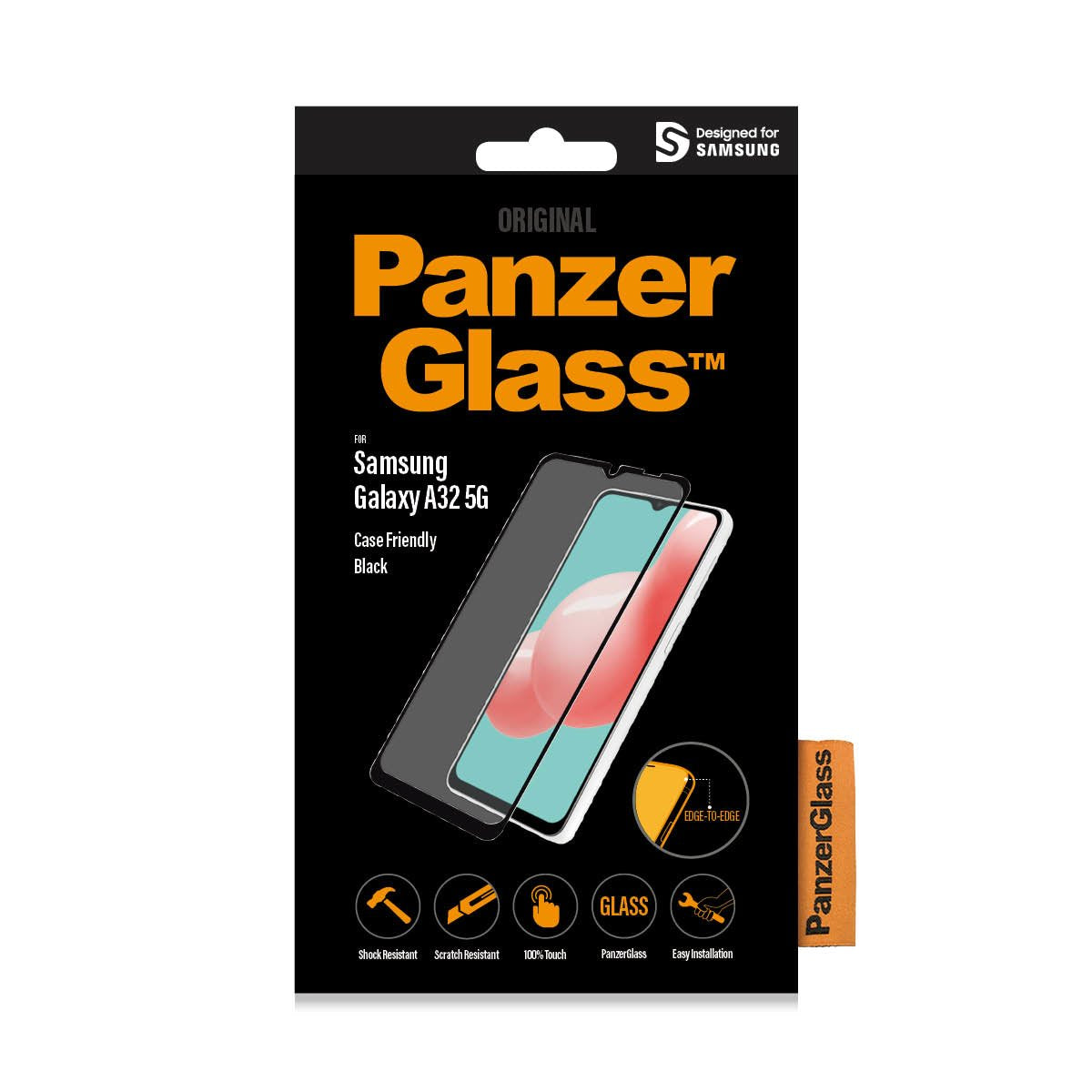 Vidrio Templado Panzerglass Samsung Galaxy A32 5g / M12 Negro 7252