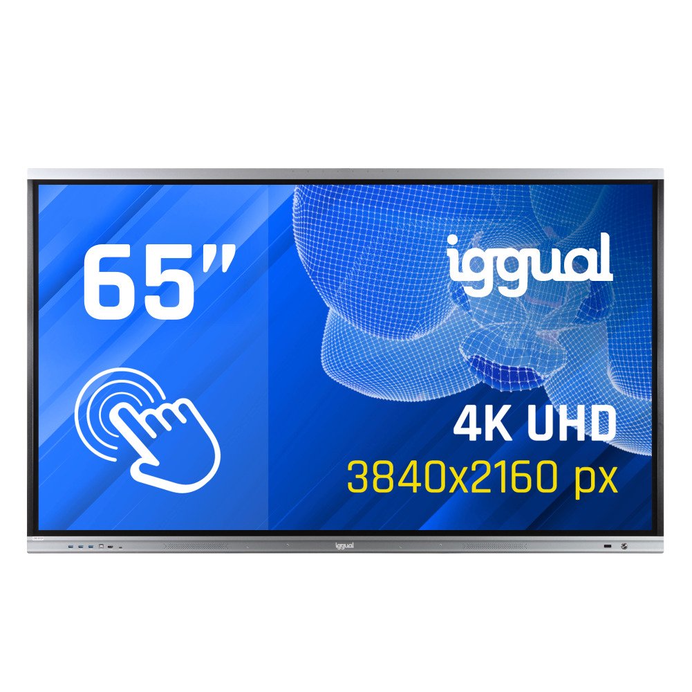 EAN 8435364318805 - iggual Orchid 65" Panel plano interactivo 165,1 cm (65") LED Wifi 400 cd / m² 4K Ultra HD Negro Pantalla  imagen 1