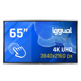 EAN 8435364318805 - iggual Orchid 65" Panel plano interactivo 165,1 cm (65") LED Wifi 400 cd / m² 4K Ultra HD Negro Pantalla  imagen 1