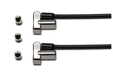 Kensington Candado Con Cable Y Llave 3 En 1 Universal Con Dos Cabezales