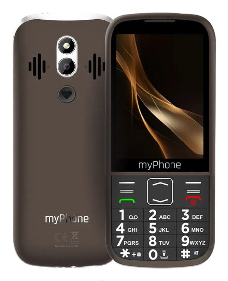 EAN 5902983634829 - myPhone TEL001039 teléfono móvil 8,89 cm (3.5") 138 g Marrón Teléfono para personas mayores imagen 1