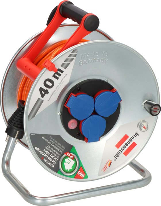 Brennenstuhl Carrete Cable De Extensión Garant S Ip44 40 M Naranja