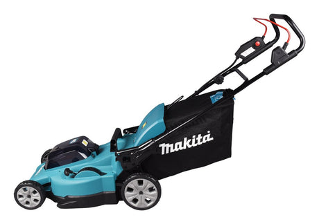 EAN 0088381756631 - Makita DLM480Z cortadora de césped Cortacésped manual Batería Negro, Turquesa imagen 2