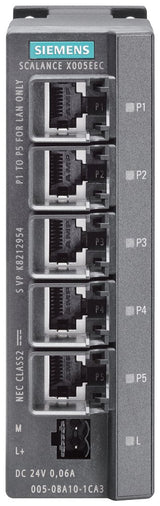Siemens 6gk50050ba101ca3 6gk5005-0ba10-1ca3 Red Switch - - 0.1 - - 0.1 - Switch - 0,1 Gbps