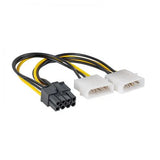 Akyga Adaptador 2x Molex / Pci-Express 8-Pin Ak-Ca-29