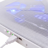 Base De Refrigeracion Para Portátiles Mars Gaming Mnbc2 5 Ventiladores Ultra Silenciosos Hasta 17.3"