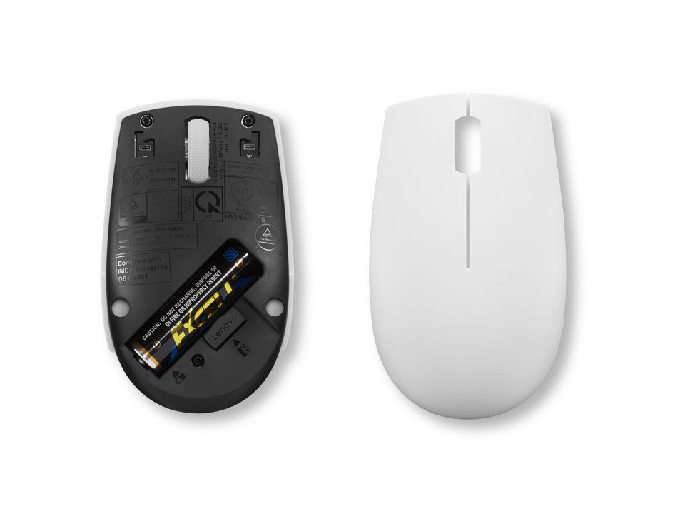 Ratón  Lenovo 300 Wireless Mouse?Grey Ambidextro Rf Inalámbrico Óptico 1000 Dpi