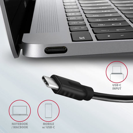 EAN 8595247905437 - Axagon HMC-4G2 hub de interfaz USB 3.2 Gen 2 (3.1 Gen 2) Type-C 10000 Mbit/s Gris imagen 5