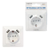 EAN 4052792047691 - LogiLink PA0162 toma de corriente 2 x USB + CEE 7/3 Blanco imagen 8