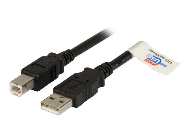 Efb Usb2.0 Cable De Conexión A-B, St.-St., 1,5m, Negro, Premium
