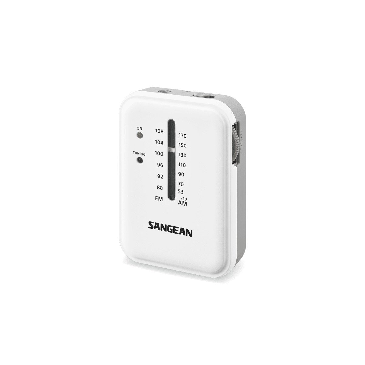 Sangean Sr-32 Blanco Radio De Bolsillo Fm/Am Altavoz Integrado Jack Y Correa